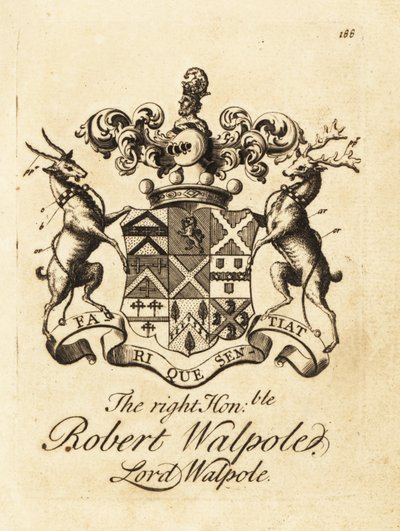 Robert Walpole, Lord Walpole, Orford 2. grófjának címere alkotó: Andrew Johnston