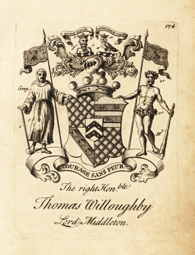 Thomas Willoughby jobboldal címere, Lord Middleton alkotó: Andrew Johnston