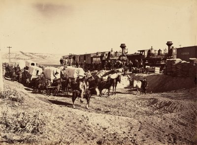 27. tábla. Ellátóvonatok,1869 (fotó) alkotó: Andrew Joseph Russell