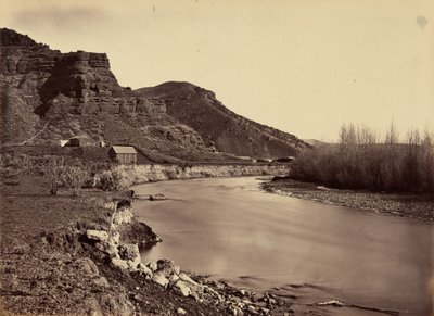 35. tábla. Echo City, a Weber-folyón felfelé nézve, 1869 (fénykép) alkotó: Andrew Joseph Russell