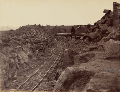 9. tányér. A Dale Creek híd keleti megközelítése,1869 (fotó) alkotó: Andrew Joseph Russell