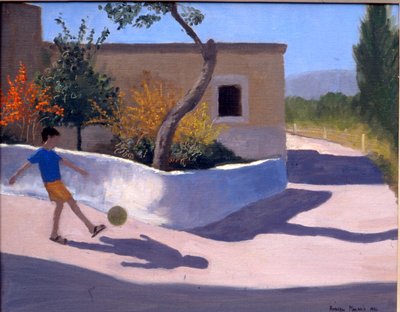 Fiú focilabdával,Görögország alkotó: Andrew Macara