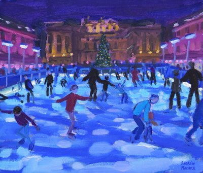 Esti korcsolyázók, Somerset House, 2015, alkotó: Andrew Macara