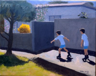 Görkorcsolyázók alkotó: Andrew Macara