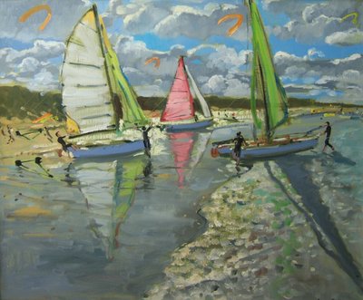 Három vitorlás, Bray Dunes, Franciaország alkotó: Andrew Macara