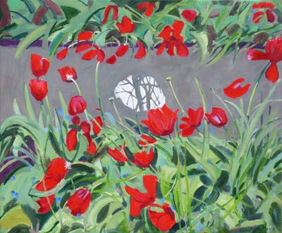 Tulipánok és tükörkép, 2017, alkotó: Andrew Macara