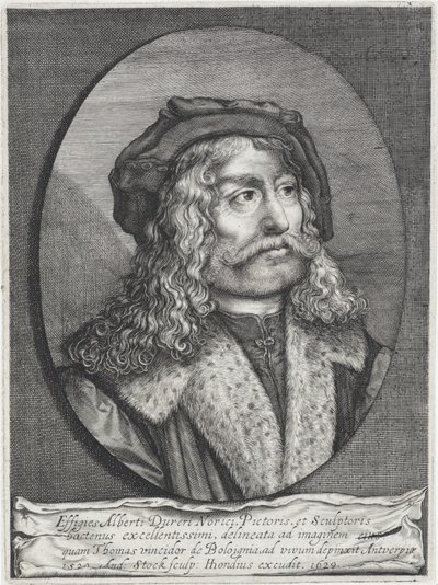 Albrecht Dürer portréja alkotó: Andries Jacobsz. Stock