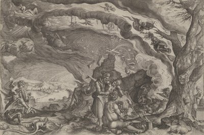 Boszorkányok szombatra készülődve, kb. 1610. alkotó: Andries Stock