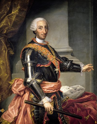 Carlos portréja III alkotó: Andrés de la Calleja