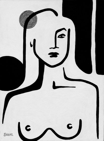 Minimalista aktportré alkotó: Angela Seear