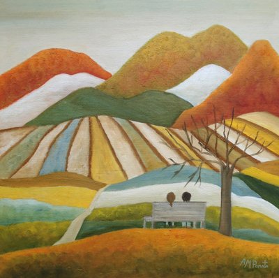 Őszi mezők – Pár alkotó: Angeles M. Pomata