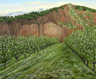 Virágzó Orchard-völgy alkotó: Angeles M. Pomata