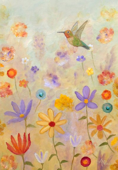 A szeszélyes kolibri-kert alkotó: Angeles M. Pomata