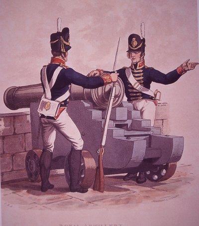 Tüzérség (színes litho) alkotó: Thomas Kelly