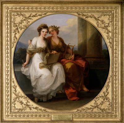 A művész a design karakterében (olaj, vászon) alkotó: Angelica Kauffman