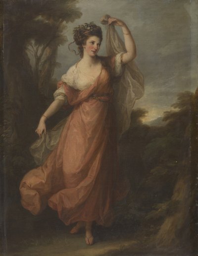 Egy táncoló fiatal nő Terpsichore szerepében alkotó: Angelica Kauffmann
