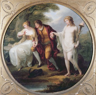 Abelard Szűzhártyát mutat be Heloise-nak alkotó: Angelica Kauffmann