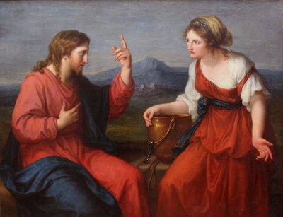 Krisztus és a szamaritánus asszony alkotó: Angelica Kauffmann