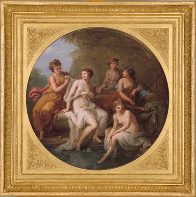 Diana és nimfái fürdenek alkotó: Angelica Kauffmann