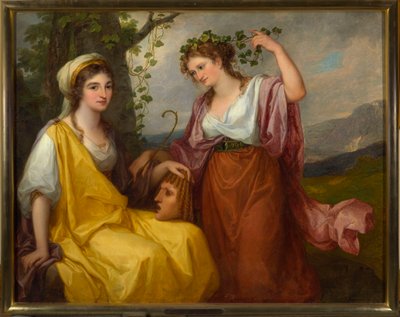 Domenica Morghen és Maddalena Volpato mint a tragédia és a komédia múzsái alkotó: Angelica Kauffmann