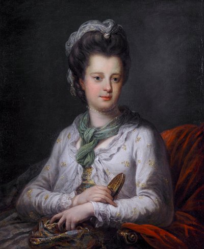 Elizabeth Kerr, született Fortescue, Lothian márkiné portréja alkotó: Angelica Kauffmann
