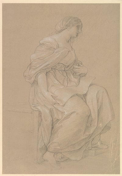 Ülő nő tanulmánya alkotó: Angelica Kauffmann