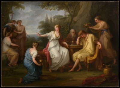 Télémahosz bánata alkotó: Angelica Kauffmann