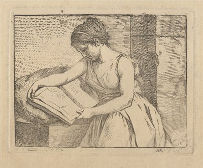 Olvasó nő alkotó: Angelica Kauffmann