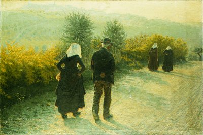 Vasárnap, 1890 alkotó: Angelo Morbelli
