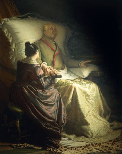 Haldokló Goethe alkotó: Angelo Morbelli