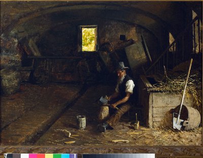 A fahasító. 1881-84 alkotó: Angelo Morbelli