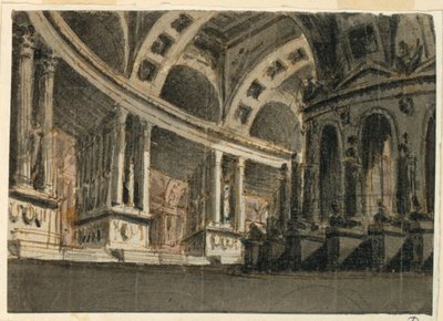 Színpadtervezés, palotabelső alkotó: Angelo Toselli