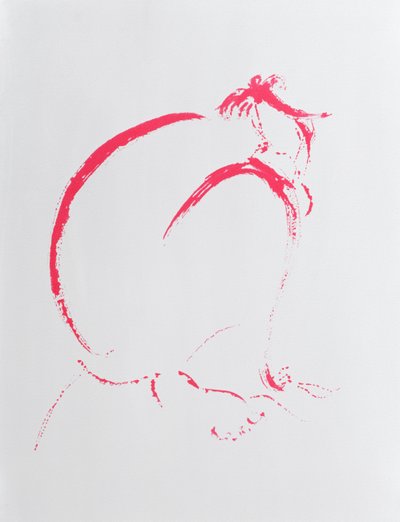 Hajtogatott akt karmazsin, 2006 alkotó: Angie Kenber