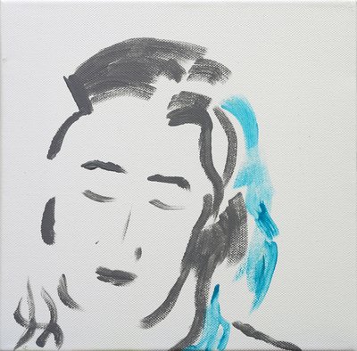 Nyugodt nő portréja, 2019 alkotó: Angie Kenber