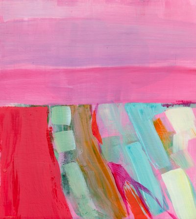 Summer Wheatfields (este), 2012, akril, fa alkotó: Angie Kenber