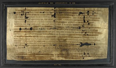 Hodilredus (Æthelred), Sebbi keleti szász király rokona (fl. 685-706) adománya Hedilburg (Æthelburg) apátnőnek alkotó: Anglo Saxon Anglo Saxon