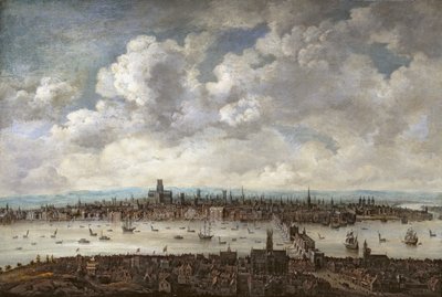 London kilátása Southwarkból alkotó: Anglo Dutch School