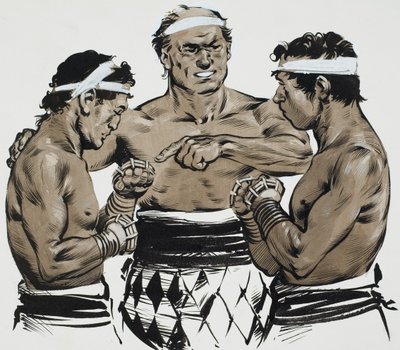 Boxing (gouache, papír) alkotó: Angus McBride