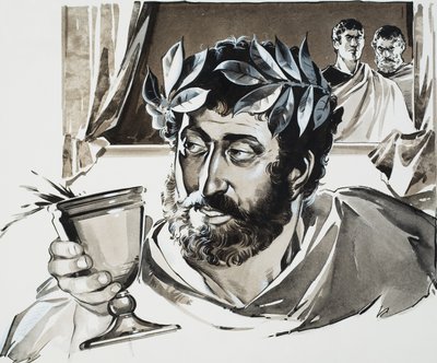 Commodus császár (gouache, papír) alkotó: Angus McBride