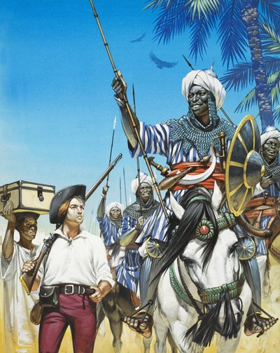 James Bruce (1730-94) Afrikai felfedező (gouache, papír) alkotó: Angus McBride