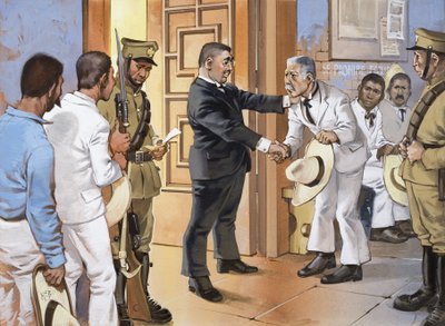 Mexikó befejezetlen forradalma (gouache, papír) alkotó: Angus McBride