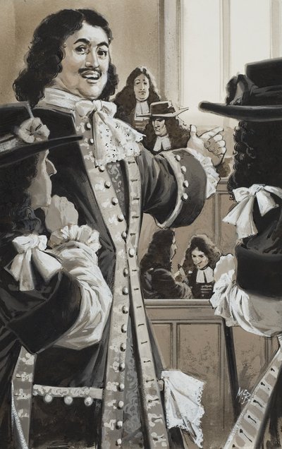Nagy Péter (1672-1725) az udvarban (gouache, papír) alkotó: Angus McBride