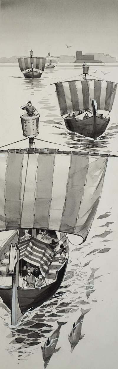 Föníciaiak (gouache, papír) alkotó: Angus McBride