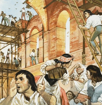 Sixtus pápa építési munkálatai alkotó: Angus McBride