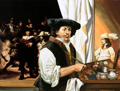 Rembrandt megfestette híres portréját a polgárőrökről. alkotó: Angus McBride