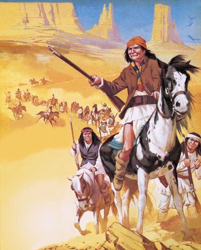 Amerika megteremtése: Apache Country! alkotó: Angus McBride