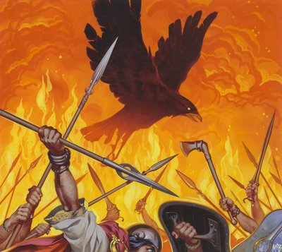 A Morrigan (gouache, papír) alkotó: Angus McBride
