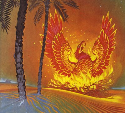 The Phoenix (színes litográfia) alkotó: Angus McBride
