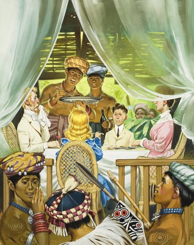 A fehér rádzsák (gouache, papír) alkotó: Angus McBride