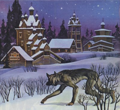 Vérfarkasok (színes litográfia) alkotó: Angus McBride